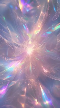 an abstract image with many colors and shapes