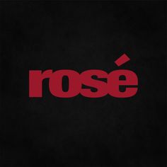 the word rose on a black background with red and white letters that spell out roses
