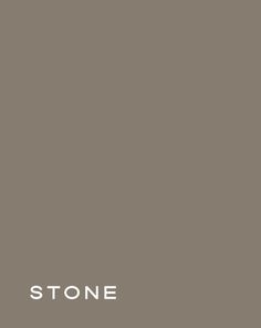 an image of the words stone on a gray background with white lettering that reads,