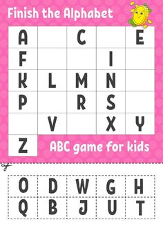 Finish the alphabet. ABC game for kids. Cut and glue. Education developing worksheet. Learning game for kids. Color activity page. St. Patrick's day.