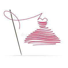 a red christmas tree on a white background with a long stick in the foreground royalty illustration