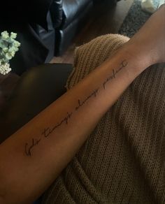 a person with a tattoo on their arm that says, everything is possible to fail