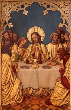 the last supper with jesus and other people