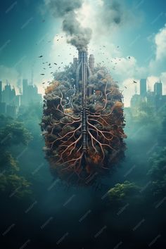 Free Photo | Factory producing co2 pollution Industry Pollution Images, Pollution Images, All Pollution In One Picture, Environmental Pollution Background, Pollution From Factory, Factory Pollution, Images Of Pollution In Industry, Factory Pollution Images, Environmental Pollution Factory