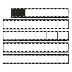 an old film strip with black and white filmstrips on it royalty images, clipping