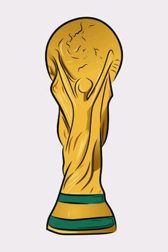 an illustration of the world cup trophy
