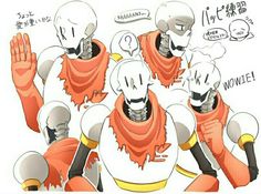 an image of some cartoon characters wearing scarves and holding their hands in the air