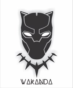 the logo for wakanda with an image of a black panther's head