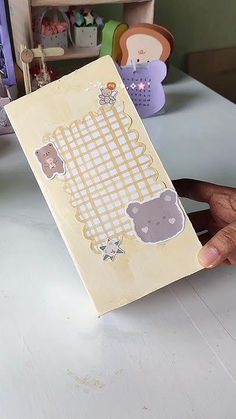 Kawaii Cute Book, Kawaii Journal Ideas Simple, Easy Desk Decor Diy, Kawaii Doodles Cute Easy, Easy Paper Crafts Diy Aesthetic, Diy Journal Books Aesthetic, Phone Box Craft, Diy Desk Decor Aesthetic, Animal Journal Ideas