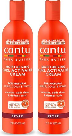 Amazon.com: Cantu Moisturizing Curl Activator Cream for Natural Hair with Pure Shea Butter, 12 fl oz (Pack of 2) (Packaging May Vary) : Beauty & Personal Care Curl Activator, Waves Curls, Defined Curls, Natural Curls, Shea Butter, Butter, Beauty And Personal Care, Natural Hair Styles, Vitamins