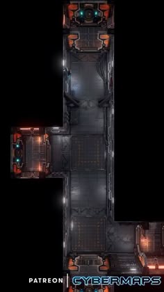 Space Station Corridors Animated Battlemap