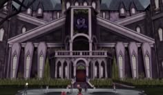an animated image of a gothic castle