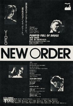 an advertisement for the new order concert