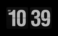 an analog clock showing the time at 3 30 pm on black background with white numbers