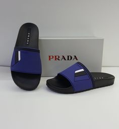 Luxury Slides, Prada Slides Men, Prada Slides, Men Slides, Pool Slides, Sandals