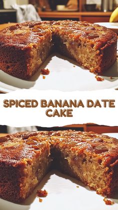 Spiced Banana Date Cake – Moist, Cozy & Naturally Sweetened!