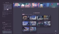 an image of a web page with many different pictures on the front and back side