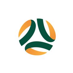 an orange and green logo with the letter d in it's center, on a white background