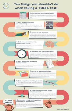 an info sheet with different types of papers and numbers on it, including the words ten things