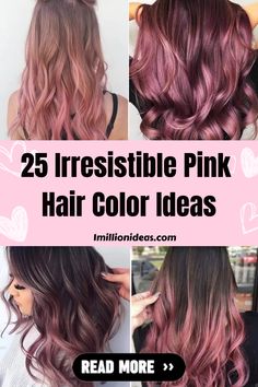 Nowadays, more and more ladies are getting more comfortable dyeing their hair. Bolder hair colors have become more popular, especially among young… Pink On Dark Brown Hair, Pink Blonde Hair Color, Pink Baylage, Pink Hair For Brown Hair, Pink Violet Hair Color, Pink Hair Color On Brown Hair, Pink Hair At The Ends, Pink On Dark Hair, Pink Hair Ideas For Brown Hair