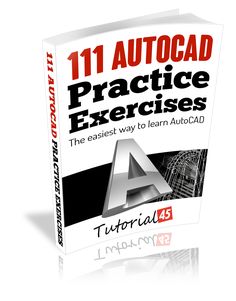 the book cover for 11 autoad practice exercises, which is also available on kindle