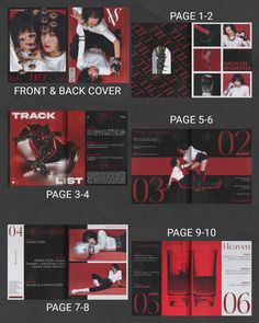 an image of a magazine with red and black pages