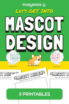 three printables for kids to learn how to use masoot design