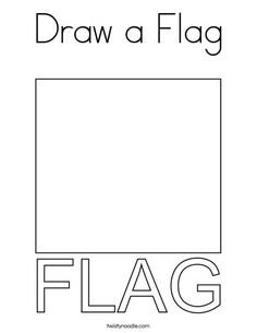 a black and white poster with the words draw a flag