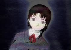 an animated image of a woman with short hair and red gloves holding a knife in her hand