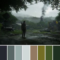 The Last Of Us Colors, Tlou Color Palette, The Last Of Us Color Palette, Last Of Us Color Palette, Post Apocalyptic Color Palette, Apocalypse Color Palette, Zombie Apocalypse Color Palette, Apocalyptic Color Palette, Call Of Duty Color Palette