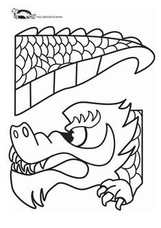 a coloring book page with an alligator in the water and a box full of fish