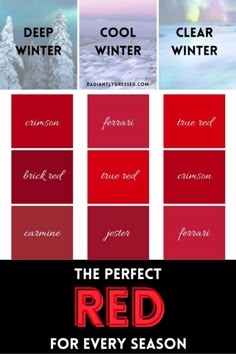 Red for Every Color Season – Find Your Perfect Shade of Red - Radiantly Dressed 