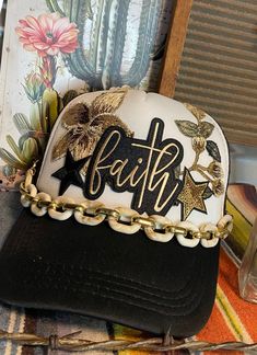 Crafted with Our Elusive Cowgirls in mind, each of our trucker hats are meticulously designed to meet the needs of our customers. Our focus on quality and attention to detail truly sets us apart in the industry. And will set you apart from the crowd! EACH TRUKER HAT IS PHOTOGRAPHED INDIVIDUALLY. THE HAT PHOTOGRAPHED IS THE HAT YOU ARE PURCHASING. Hat is adjustable - Snap Back - Hat Chain Included Hat Designs Ideas, Trucker Hat Ideas For Women, Patch Hat Ideas, Hat Sayings For Women, Trucker Hats For Women With Patches, Trucker Hat Aesthetic, Trucker Hat Designs, Trendy Distressed Trucker Hat For Spring, Patch Trucker Hat Ideas