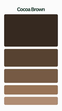 the color scheme for cocoa brown