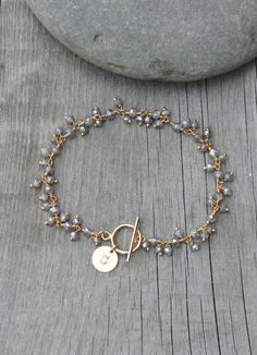 Labradorite bead bracelet beaded gemstonetoggle clasp | Etsy Jewelry Clasps Diy How To Make, Handmade Crystal Bracelets, Crystals Bracelets, Everyday Jewelry With Labradorite Gemstone Beads, Labradorite Bead Jewelry As A Gift, Labradorite Bracelet Ideas, Labradorite Bead Chain Jewelry, Labradorite Gemstone Beaded Bracelets, Everyday Jewelry With Gemstone Beads And Labradorite