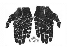 two hands are shown in black and white, with the words mr root on it