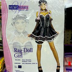 a doll is shown in the package on display