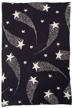 the stars and swirls on this scarf are black