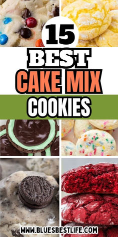 A collection of cake mix cookie recipes.