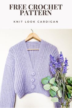 Free crochet cardigan pattern