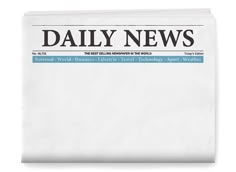 the daily news paper is stacked on top of each other