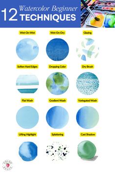 watercolor techniques for beginners to learn how to use them in art and crafts