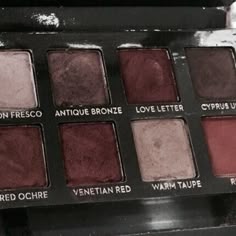 lily luna potter • harry potter next generation Vampire Makeup Palette, Red Makeup Palette, Vampy Eyeshadow Palette, Grunge Makeup Palette, Dark Red Eyeshadow Aesthetic, Eyeshadow Palette Aesthetic Red, Dark Red Makeup Products, Grunge Eyeshadow Palette, Dark Eyeshadow Palette Aesthetic