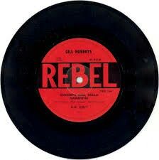 an old record with the word repel on it's side and red lettering