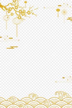 Simple Decorative Border, Tet Design, Chinese Border, Korean Traditional Design, Border Vector, Chinese Borders Design, Chinese Elements, Chinese Vector, Chinese Patterns Traditional