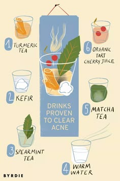 Drinks To Help With Acne, Drinks To Clear Acne, Drinks That Help With Acne, What To Drink To Get Rid Of Acne, Best Teas For Acne, Drinks That Clear Acne, What To Drink To Clear Acne, Drinks For Clearing Acne, Teas For Acne