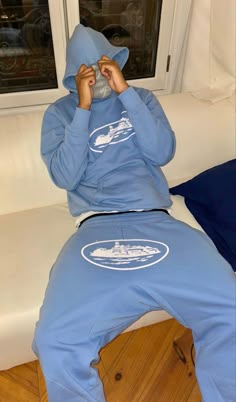 Uk Tracksuit, Blue Sportswear Hoodie For Streetwear, Y2k Tracksuit Men, Blue Hoodie For Streetwear, Y2k Sweatsuit Men, Nike Tech Fleece Outfit Men, Uk Tracksuits, Functional Blue Hoodie For Streetwear, Blue Functional Hoodie For Streetwear