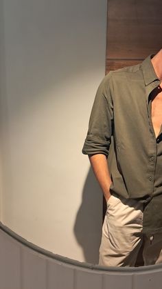Boy Shirt Photo, Mens Outfit Brown Shirt, Boys Suit Mirror Selfie, Mirror Pics Ideas For Boys, Shirt Poses For Men, A Normal Boy, Aesthetic Mirror Selfie Poses For Boys, Mirror Men Selfie, Aesthetic Boy Story