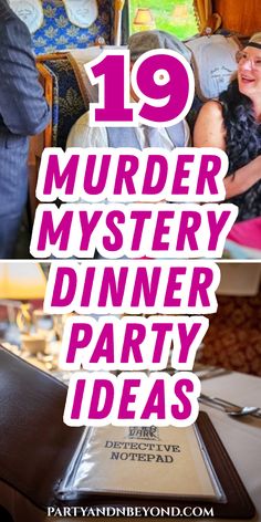 Host an unforgettable evening with these 19 murder mystery dinner party ideas! Whether you're planning a themed dinner or looking to add suspense to your event, these ideas will ensure a night full of excitement, twists, and fun. Perfect for any occasion, these mystery themes will keep your guests on the edge of their seats as they solve the crime. Get ready for a killer night of laughter and intrigue! #MurderMysteryParty #DinnerPartyIdeas #PartyGames #MysteryNight #FunPartyIdeas Themed Dinner Party Ideas Friends, Mystery Party Ideas, Mystery Dinner Party Ideas, Mystery Dinner Ideas, Mystery Dinner Menu Ideas, Mystery Dinner Party Ideas For Adults, Clue Dinner Party, Hosting A Mystery Dinner Party, How To Host A Mystery Dinner Party