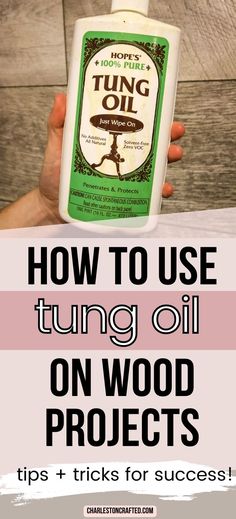 how to use tuning oil on wood projects